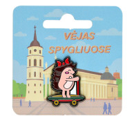 Ženkliukas ežiukas ant paspirtuko